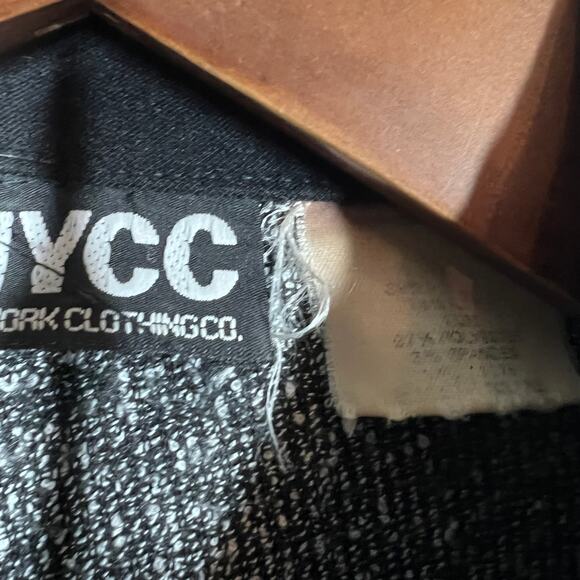 NYCC NY Clothing Co Full Zip Jacket Blazer Military Style Metal Accent - S - Picture 5 of 5